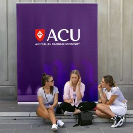 ACU sign on Melbourne street