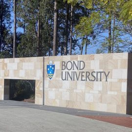 Bond University entrance sign