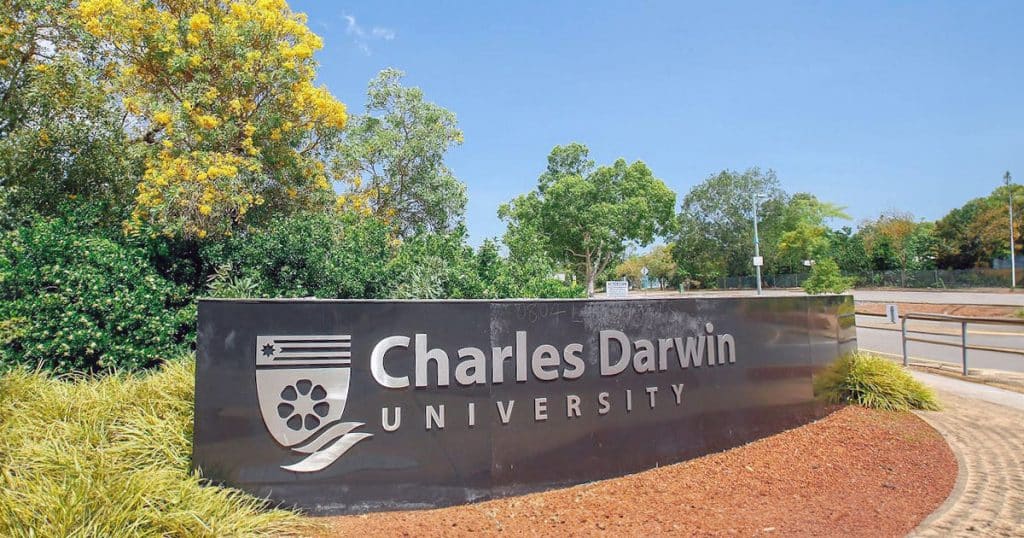 Charles Darwin University campus sign