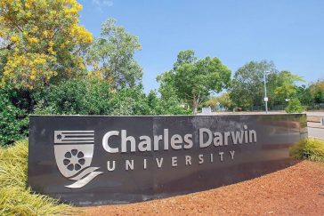 Charles Darwin University campus sign