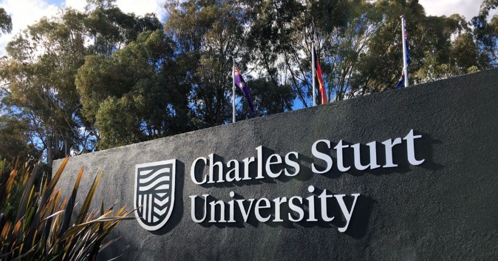 Charles Sturt University campus sign