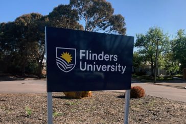 Flinders University sign