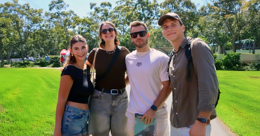 Griffith University Gold Coast students on campus