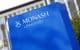 Monash University logo on campus