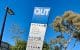 QUT signage on campus