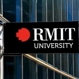 RMIT building sign