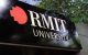 RMIT University city building entrance sign