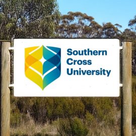 Southern Cross University campus sign