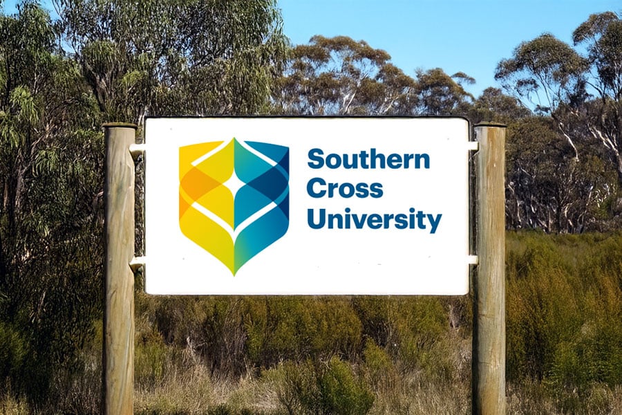 Southern Cross University campus sign