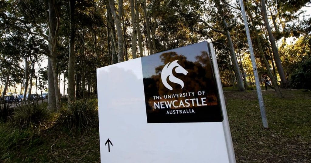 University of Newcastle campus sign