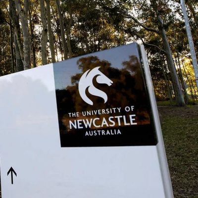 University of Newcastle campus sign