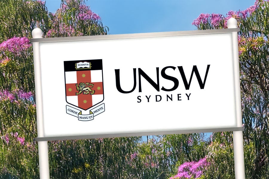 UNSW Sydney campus sign