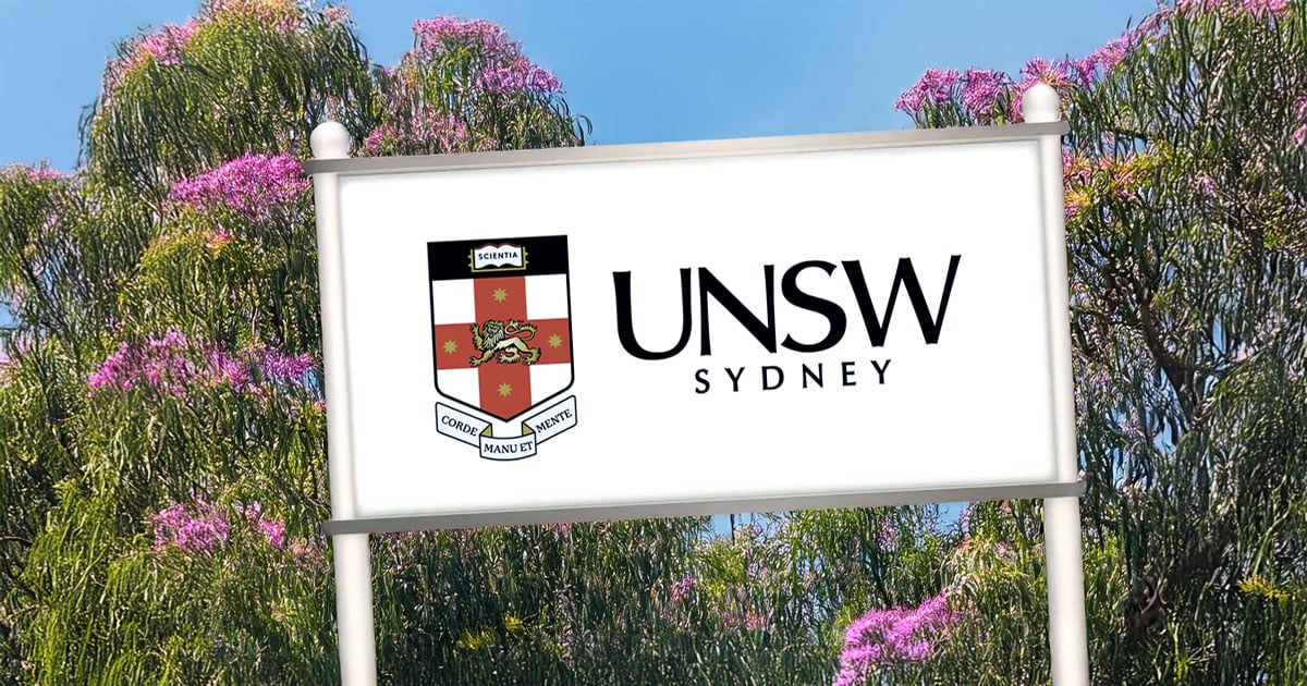 UNSW Sydney campus sign