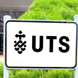 UTS campus sign