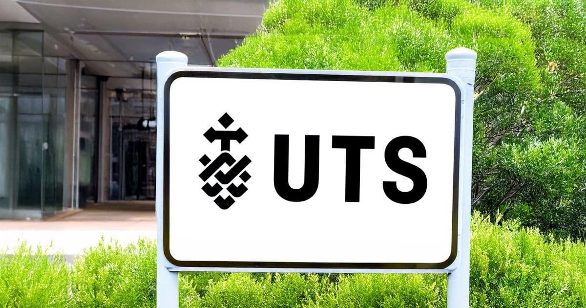 UTS campus sign